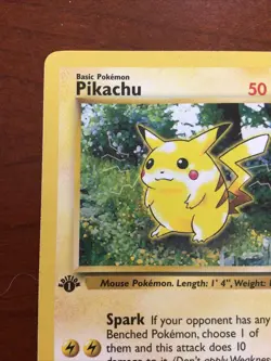 Pokemon TCG Pikachu 60/64 Jungle 1st Edition Red Cheeks 1999 Vintage Pokemon TCG - Image 2