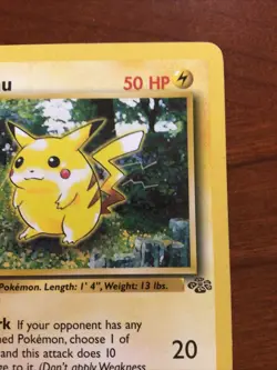 Pokemon TCG Pikachu 60/64 Jungle 1st Edition Red Cheeks 1999 Vintage Pokemon TCG - Image 3