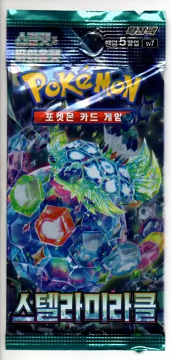 Pokemon - Stellar Miracle - sv7 - Koreanisch - 1 Booster Pack - Ungeoffnet Neu - Image 1
