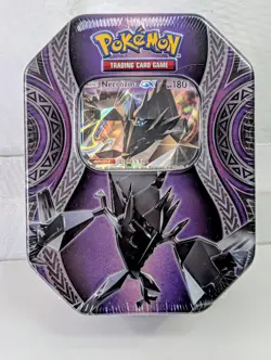 Pokemon TCG Necrozma GX SM58 Mysterious Powers Tin 2017 Sealed - 4 Booster Packs - Image 1
