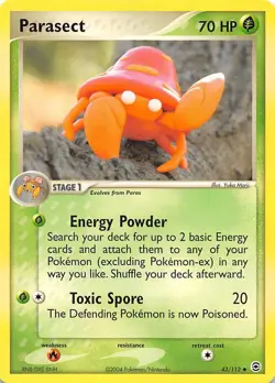 Parasect 43/112 FireRed & LeafGreen Pokemon 002829 - Image 1