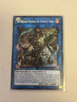 YUGIOH TRI-BRIGADE SHURAIG THE OMINOUS OMEN PHRA-EN048 1ST SECRET - Image 1