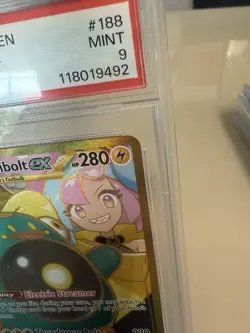 Pokemon TCG Journey Together Iono's Bellibolt EX Card 188/159 PSA 9 Mint - Image 4