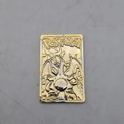 Vintage 1999 Burger King Pokemon Charizard 23k Gold Plated Trading Card - Image 3
