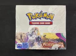 Pokemon Cards Paldea Evolved Booster Box Sealed S&V Top Slit Plastic - Image 1