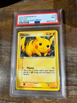 POKEMON 2004 EX Fire Red & Leaf Green PIKACHU #74 PSA 9 Mint RARE - Image 1
