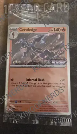 Pokemon Phantasmal Flames Prerelease Staff Promos SEALED ALL 4 FREE SHIPPING!!! - Image 1