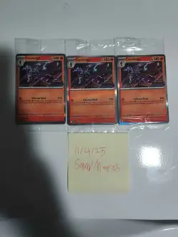 Staff Promo Sealed Pack Phantasmal Flames Pokemon TCG MEP 014-017 - Image 4