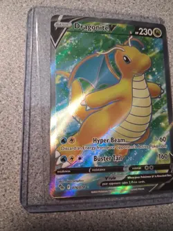 Dragonite V (Full Art) - 076/078 - Ultra Rare - Pokemon Go NM Condition - Image 2