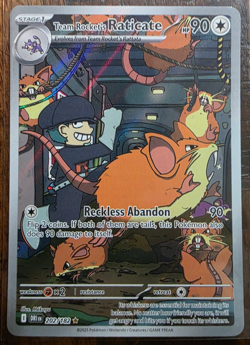 Team Rockets Raticate 202/182 Pokemon TCG: Destined Rivals Illustration Rare - Image 1