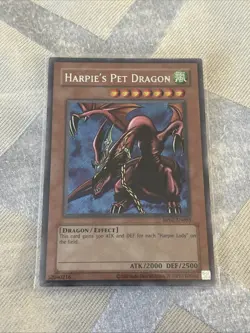 Yugioh! Harpie’s Pet Dragon RP02-EN093 Secret Rare Holo Bleed NM Reprint - Image 1
