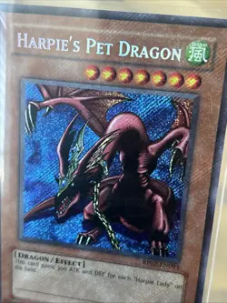 Yugioh! Harpie’s Pet Dragon RP02-EN093 Secret Rare Holo Bleed NM Reprint - Image 3