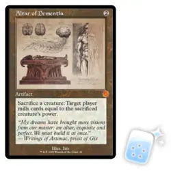 ALTAR OF DEMENTIA (SCHEMATIC) The Brothers' War Retro Artifacts Magic MTG CARD - Image 1