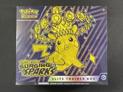Pokemon Cards Sealed Surging Sparks ETB Pikachu Ultra Rare S&V 2024 - Image 1