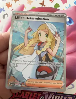 Pokemon Tcg Lillie’s Determination Full Art Trainer Card 169/132 Mega Evolution - Image 2