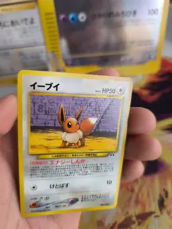 Pokemon Karte Card Eevee Evoli Neo Discovery Promo File Binder Wotc japanese VG- - Image 2