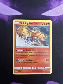 Pokemon TCG Shining Ho-Oh SM Black Star Promo Card SM70 Holo - Image 1