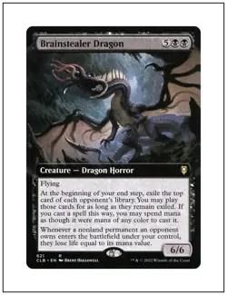 1x Brainstealer Dragon, Extended Art, Magic the Gathering MTG NM - Image 1