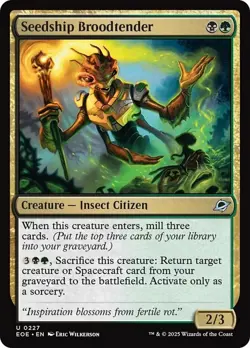 x4 Seedship Broodtender - Foil U MTG Edge of Eternities M/NM, English - Image 1