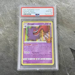 2022 Pokemon SWSH Gengar Holo Trick or Trade PSA 10 Gem Mint #057/198 English - Image 1