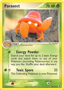Parasect 43/112 FireRed & LeafGreen Pokemon 003170 - Image 1