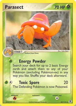 Parasect 43/112 FireRed & LeafGreen Pokemon 003189 - Image 1
