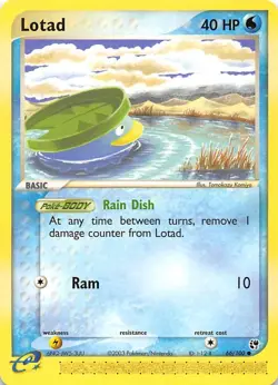 Lotad 66/100 Sandstorm Pokemon 002926 - Image 1