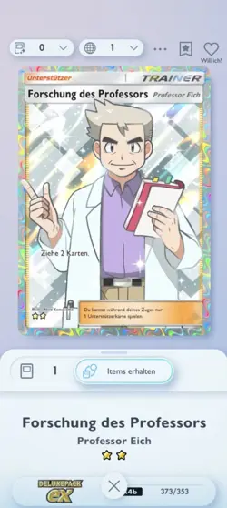 Pokemon TCG Pocket - Forschung des Professors - Professor Eich - Research - Image 1