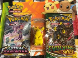 ⭐ Pokemon Back to School Pikachu Eraser 2 Pack Blister Sword & Shield | New ⭐ - Image 1