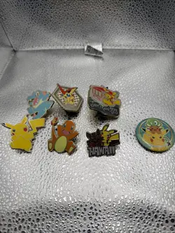 Pokemon Official Pokemon Enamel Pin Lot 7 - Image 1