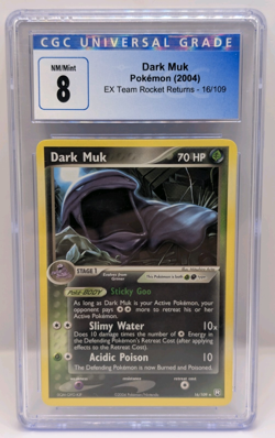 Dark Muk 16/109 CGC 8 EX Team Rocket Returns Pokemon TCG Card Graded - Image 1