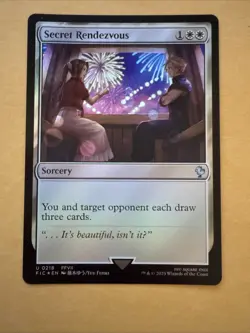 MTG English FOIL Magic Card SECRET RENDEZVOUS U 218 FIC Final Fantasy - Image 1