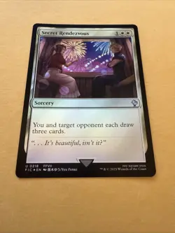 MTG English FOIL Magic Card SECRET RENDEZVOUS U 218 FIC Final Fantasy - Image 2