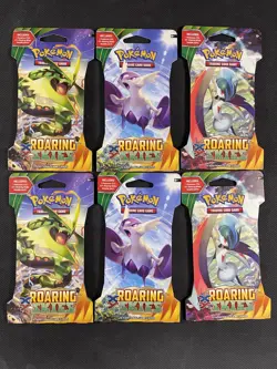 Pokemon Cards x6 Blisters Roaring Skies Sealed 2015 XY Ultra Rare - Image 1