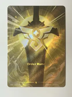 Alt Art Riftbound Order Rune Card Origins 214a/298 English League Of Legends - Image 1