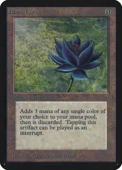 Black Lotus Mtg custom card - Image 1