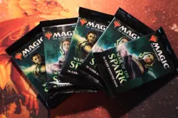 magic the gathering booster packs sealed WAR OF THE SPARK 5 PACKS 630509755363 - Image 1
