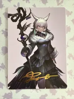Magic The Gathering Final Fantasy Y'shtola Art Series Gold Signature 53/53 - Image 1