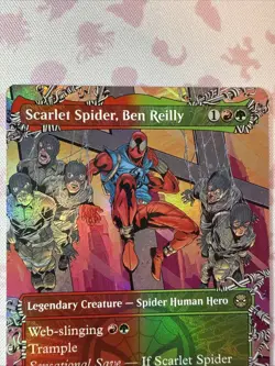 MTG Scarlet Spider, Ben Reilly (Borderless Foil) Marvel's Spider-Man 214 NM - Image 3