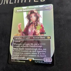 1 x Aerith Gainsborough - Foil - Borderless - Final Fantasy - NM-Mint - MTG - Image 1