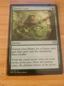 MTG Nature's Lore 170 Dominaria Remastered M/NM Free UK P&P - Image 1