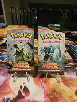 2 Empty EX Team Rocket Returns Foils - From top Gyarados-Tyrannitar- Pokemon TCG - Image 1