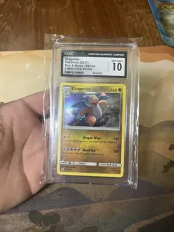 Pokemon Dragonite Cosmos Holo Pendant Sun and Moon 96/149 CGC 10 Gem Mint - Image 4