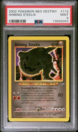 Pokemon Shining Steelix Neo Destiny #112 2002 PSA 9 Mint Very Clean - Image 4
