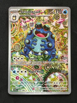Pokemon Seismitoad 105/086 Sv: Black Bolt Holo NM - Image 1