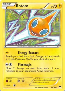 Rotom 24/124 XY - Fates Collide Pokemon 003346 - Image 1