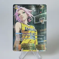 9×One Piece Cos Lakers Dragon Ball Sheer Glitter Waifu Doujin Cards Sexy Custom - Image 2