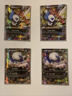 2 Pair Set Of Absol Ex & Mega Absol Ex XY Pokemon Card Sets - Image 1