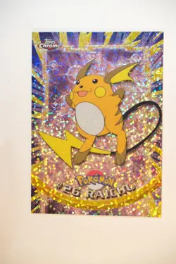 Raichu #26 - 2000 Topps Chrome TV Pokemon Card Sparkle Foil Holo - Image 1