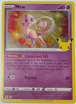 Mew Celebrations 11/25 Holo Rare Pokemon Card NM - Image 1